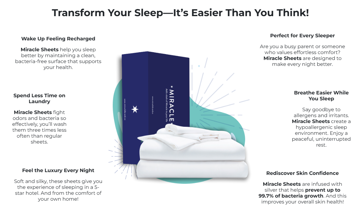 Miracle sheets discount page